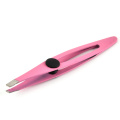 Heißer verkauf Verschiedene Farben Augenbrauen Pinzette Trimmer Edelstahl Slant Tip Haar Pincet Puller Entfernung Augenbraue Clips Makeup Tool